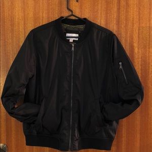 Black bomber jacket